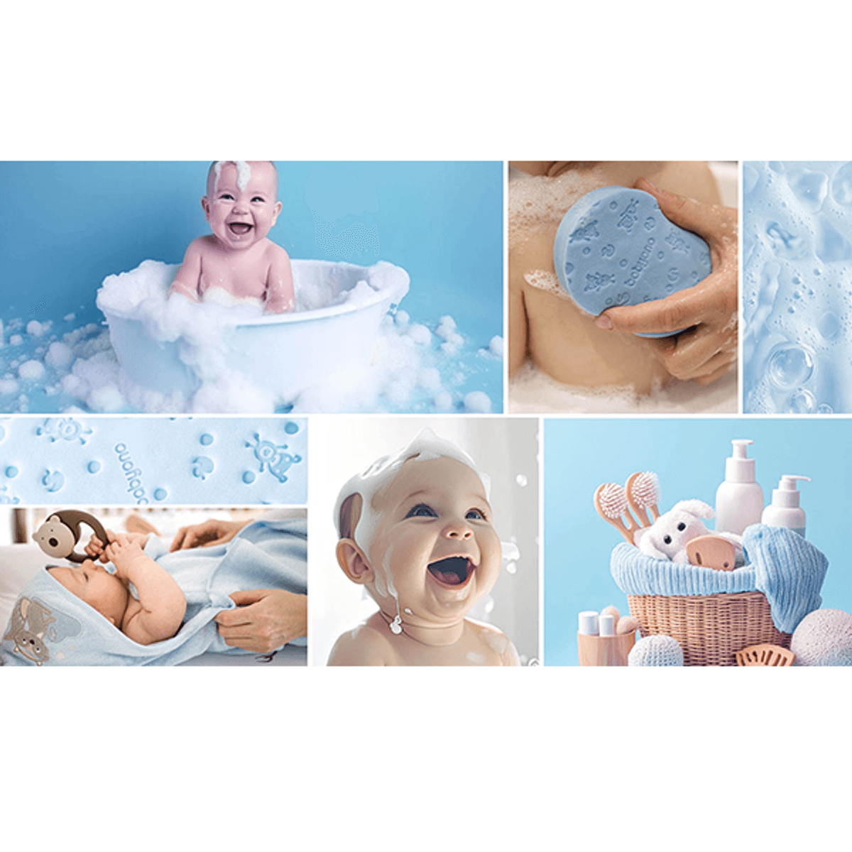 Babyono | Myk Babysvamp | Blå