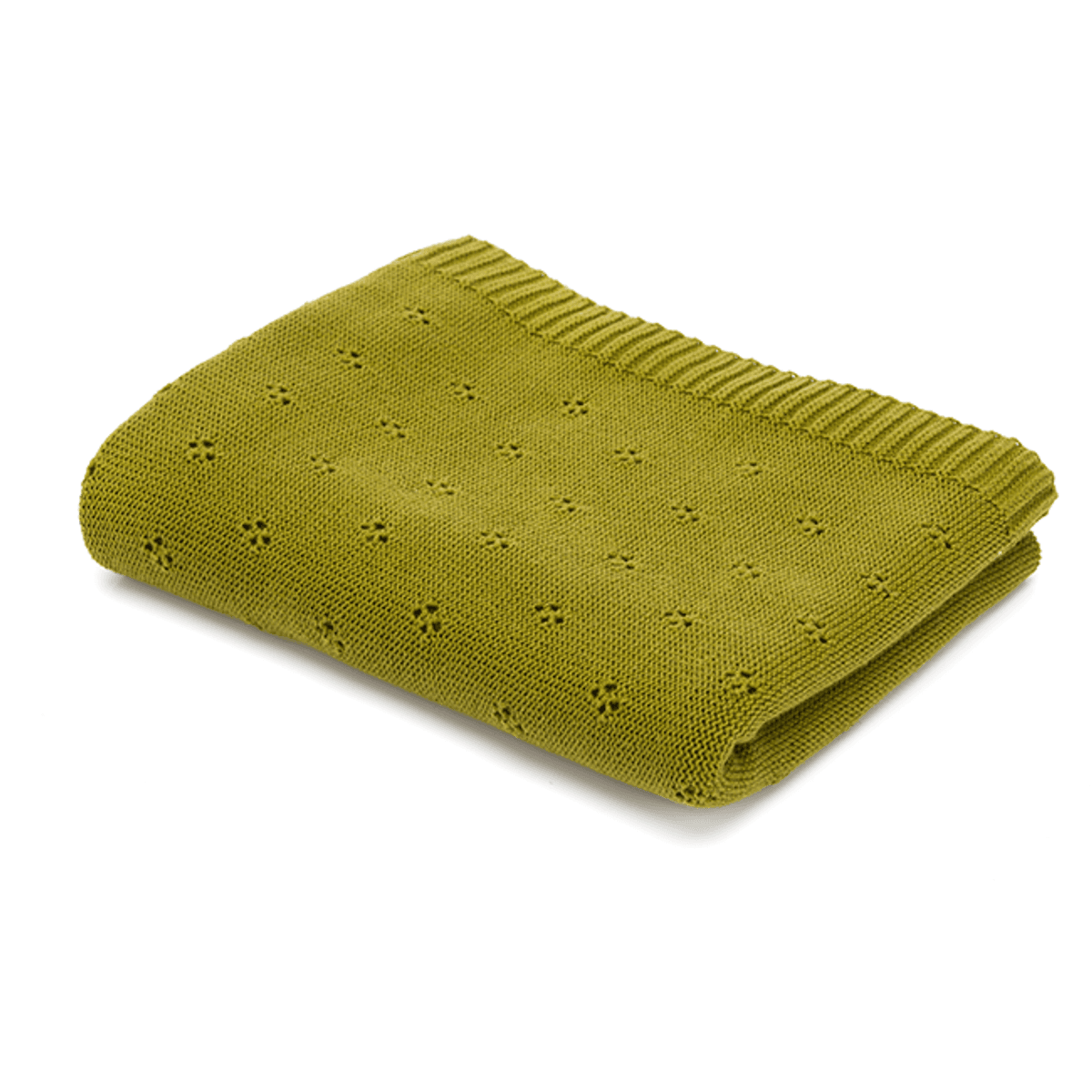 Fillikid | Strikketeppe 100x80 cm | Olive