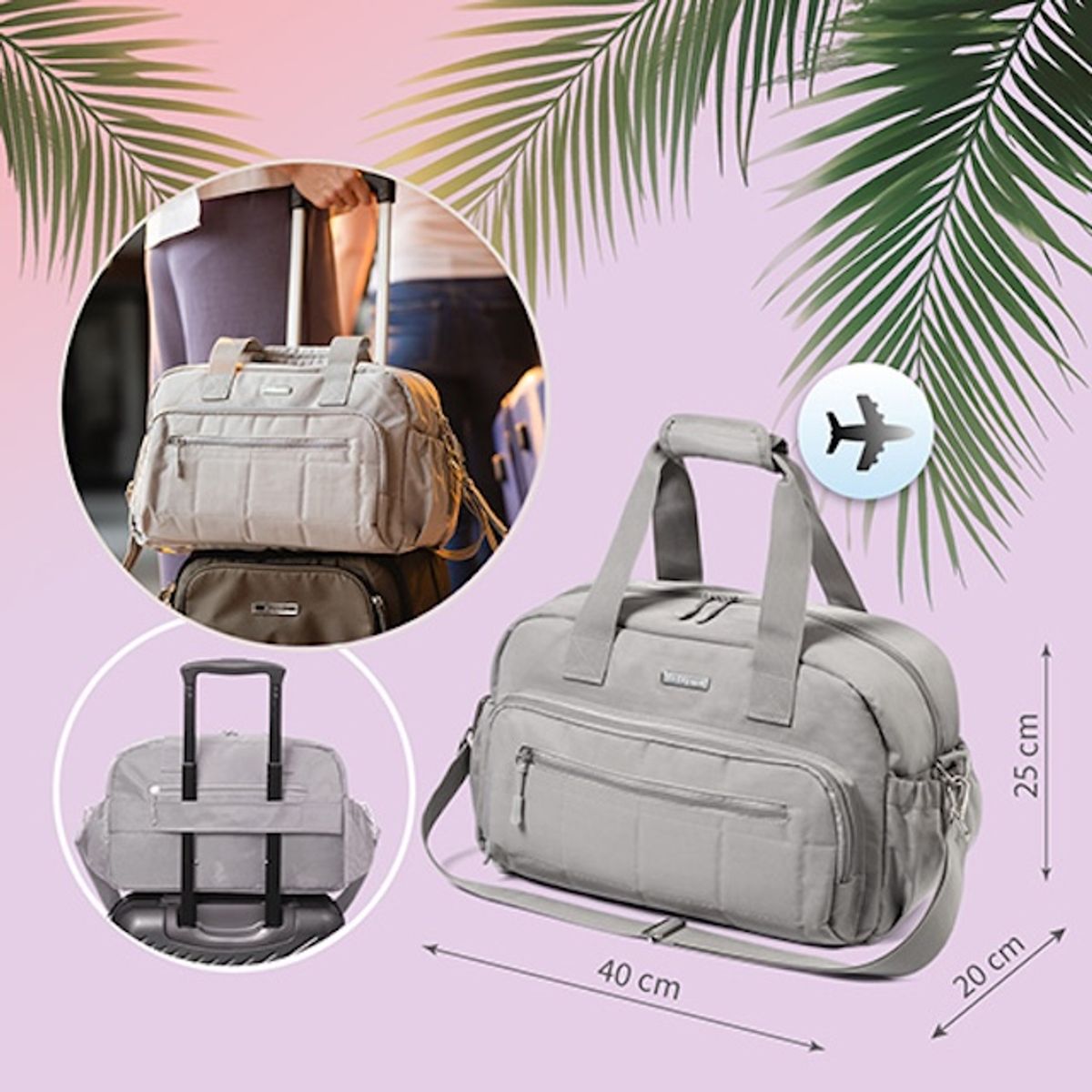 Babyono | Travel Bag for Mor | Grå
