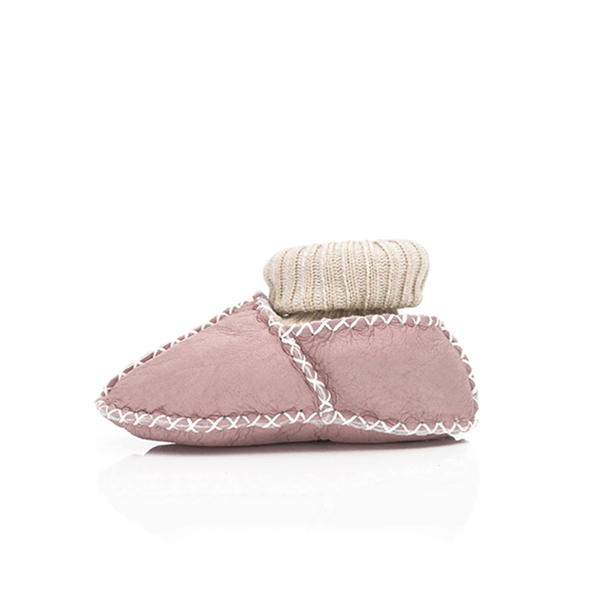 Fillikid | Babytøfler | Lammeskinn | Rosa