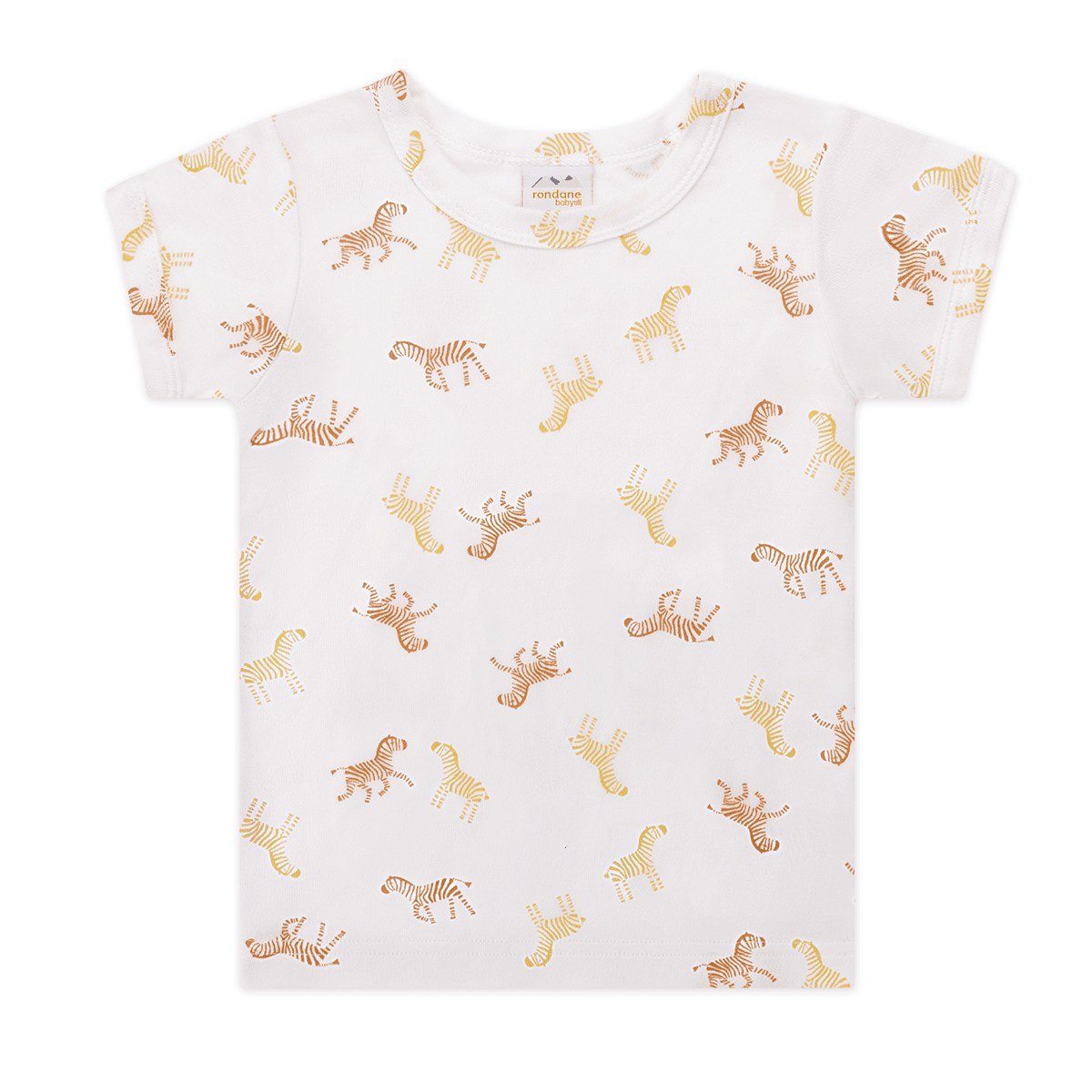 Rondane | Trøye | Kortermet | Bambus | White Zebraprint