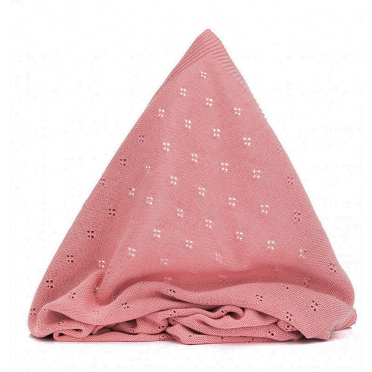 Fillikid | Strikketeppe 100x80 cm | Rosa