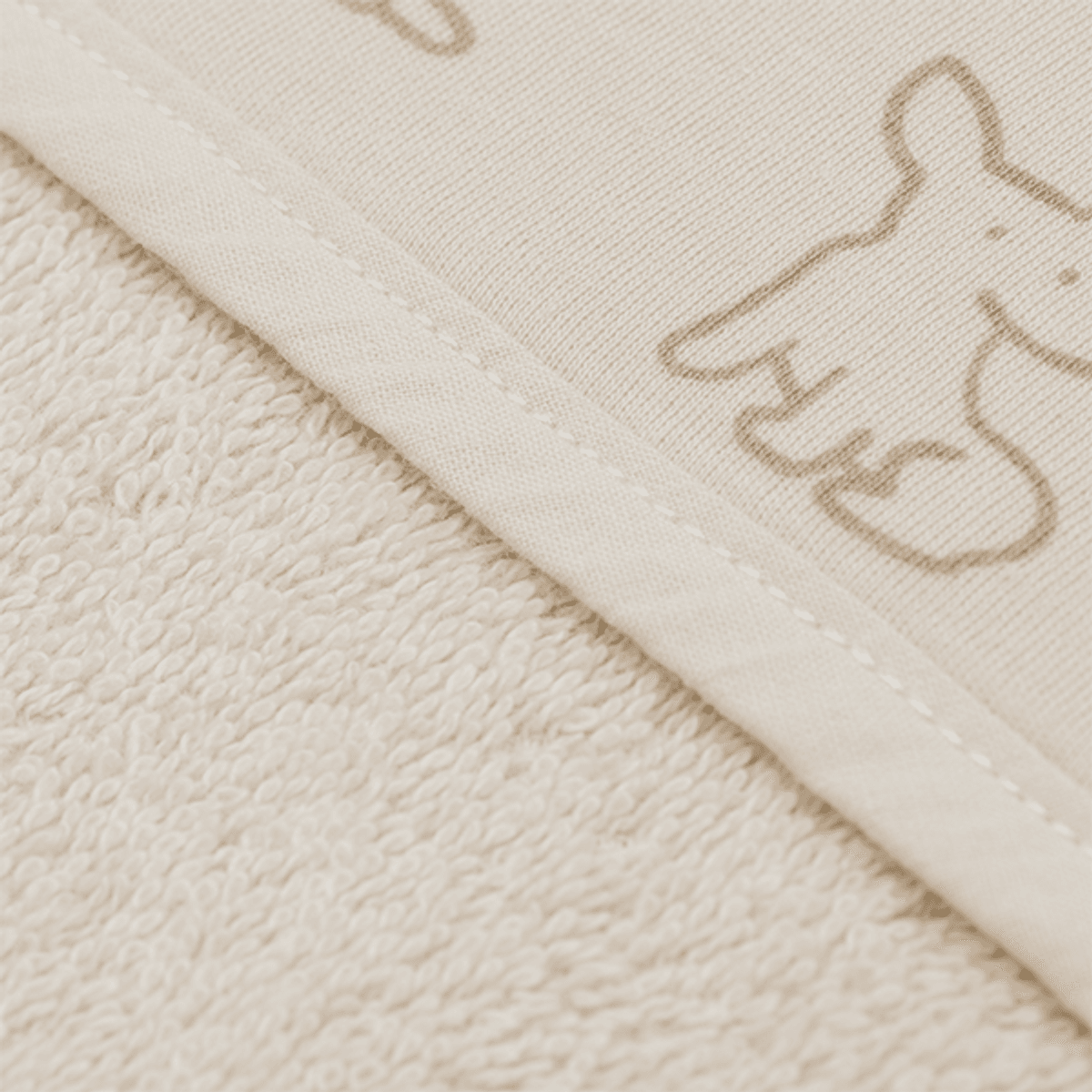 Fillikid | Hettehåndkle | 75 x 75 cm | Dog Beige