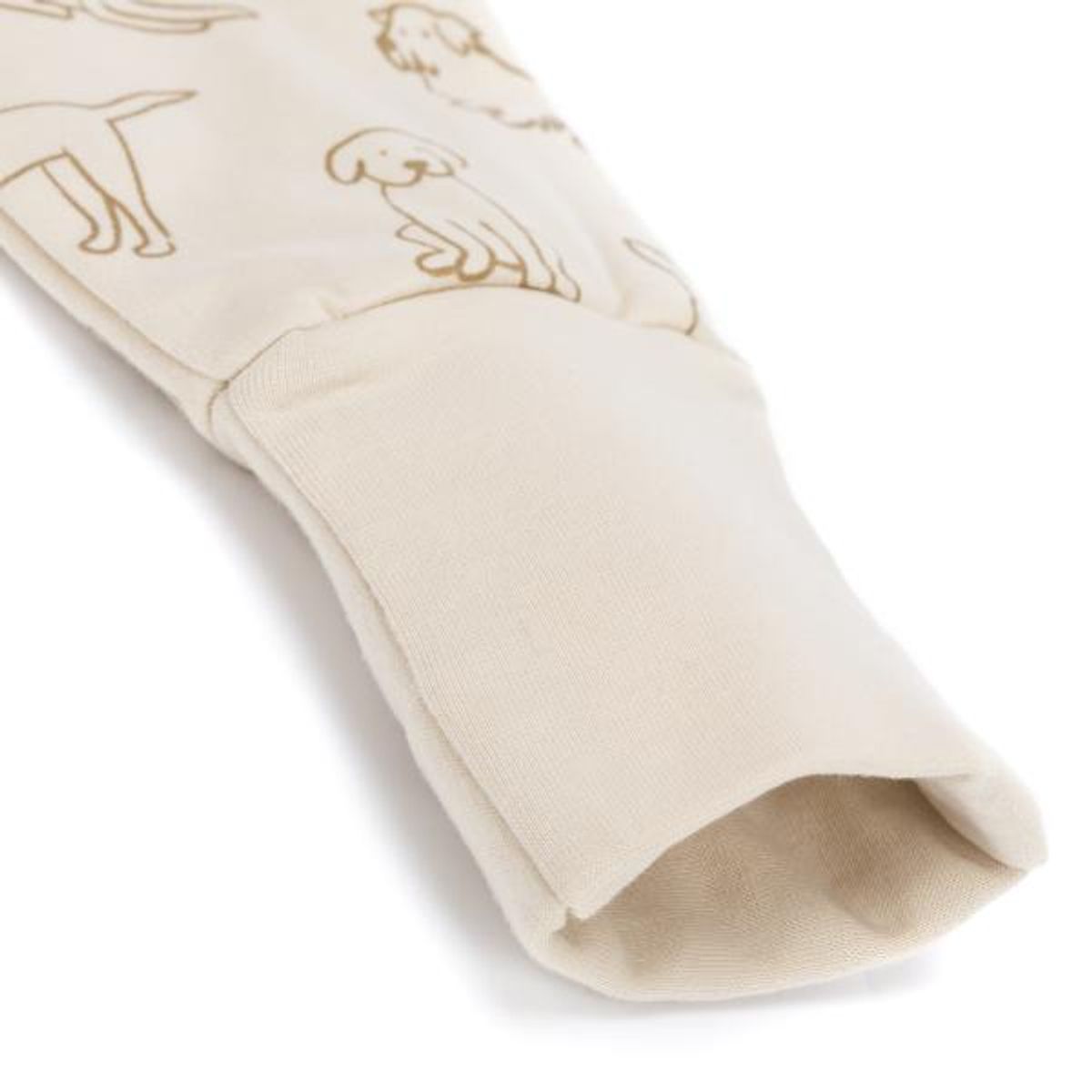 Fillikid | Sommer nattpose med ben|  0,5 TOG | Str.80 | Hund Beige
