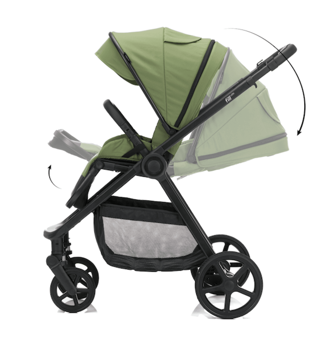  Fillikid | Lion vognpakke + bilstol | Forest green
