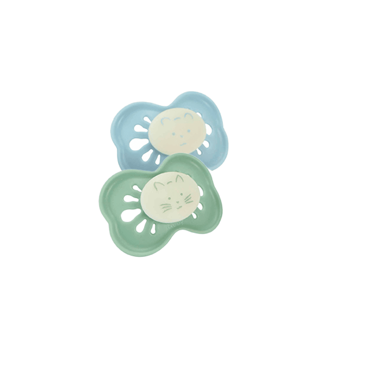 Nûby | Glow in the dark Narresmokk | 0-6 mnd. | 2pk 